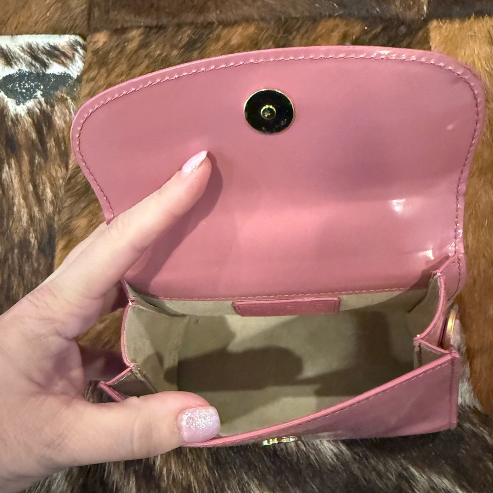 By Far Mini Pink Semi Patent Leather Bag - Picture 7 of 8